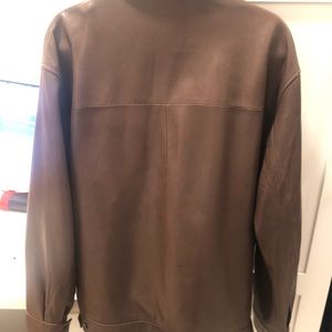Men’s Real Leather Polo Jacket